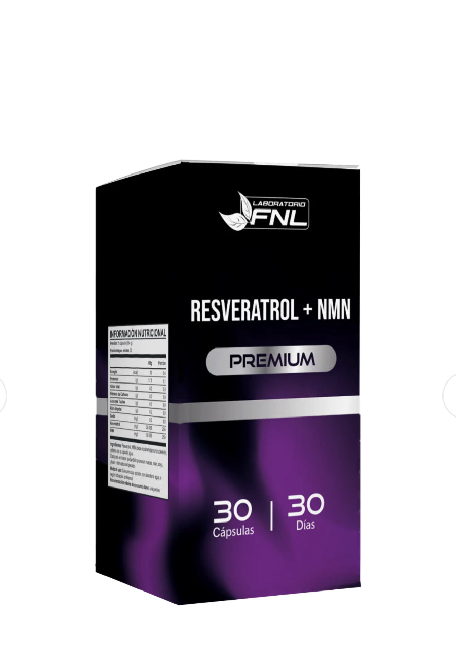 Resveratrol con NMN (30 cápsulas)