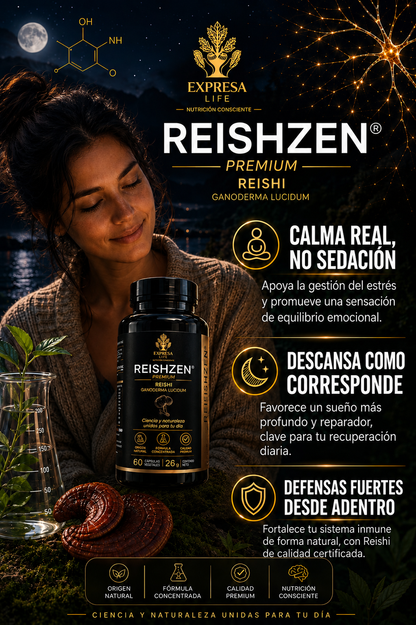 REISHZEN® Premium by ExpresaLife  60 cápsulas | Rinde 2 meses